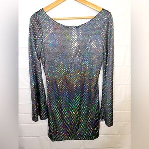 Thirty Thirty Sparkly sequins party mini dress